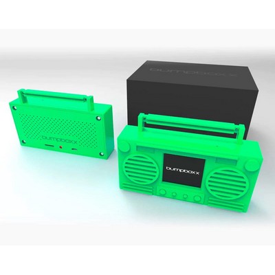 Bumpboxx Microboom Wearable Necklace Bluetooth Speaker Boombox Slime Green