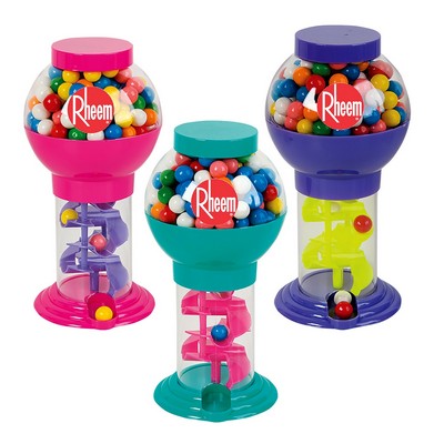 9.75" Assorted Color Spiral Gumball Machine