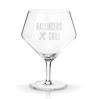 Viski® Angled Crystal Gin & Tonic Glass, set of 2